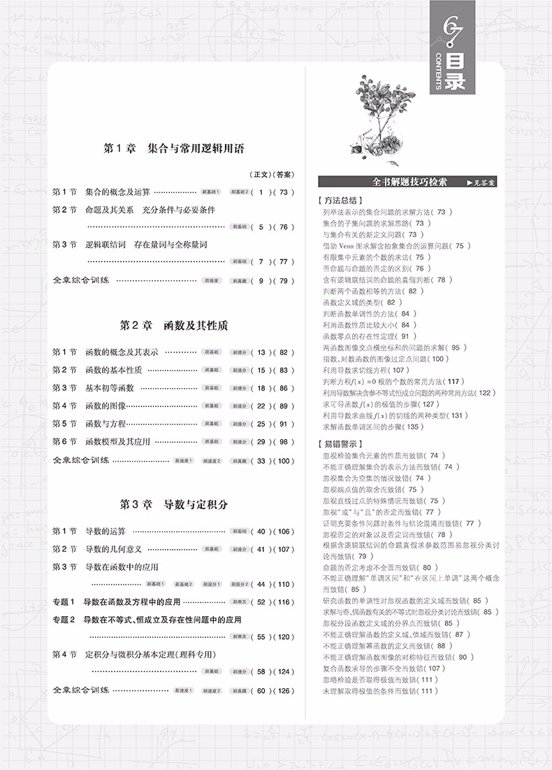 2019高考必刷題數(shù)學(xué)1集合常用邏輯用語函數(shù)與導(dǎo)數(shù)參考答案