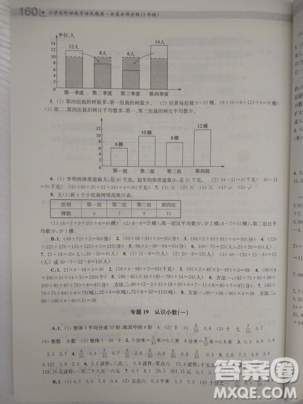 2018全國通用版小學(xué)生階梯數(shù)學(xué)培優(yōu)題典3年級(jí)參考答案