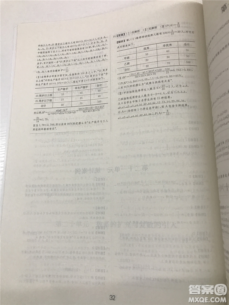 2018年愛學習高考刷題狗文科數學參考答案