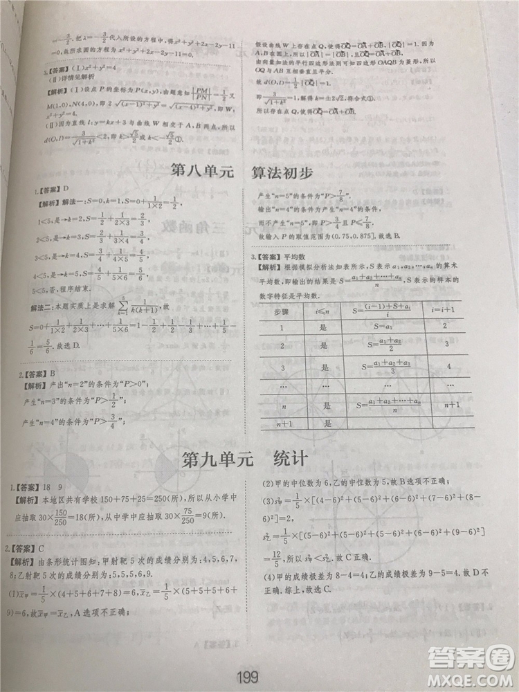 2018年愛學習高考刷題狗文科數學參考答案