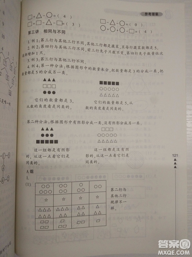 小學(xué)生輕松學(xué)奧數(shù)一年級(jí)修訂版上下冊(cè)通用參考答案