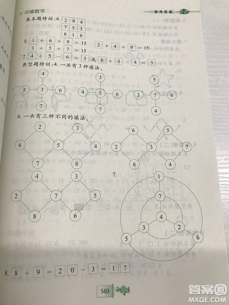 小河圖書小學生奧數(shù)特訓1年級最新參考答案