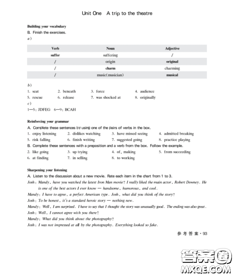 鐘書金牌上海作業(yè)高一下英語(yǔ)N版最新參考答案