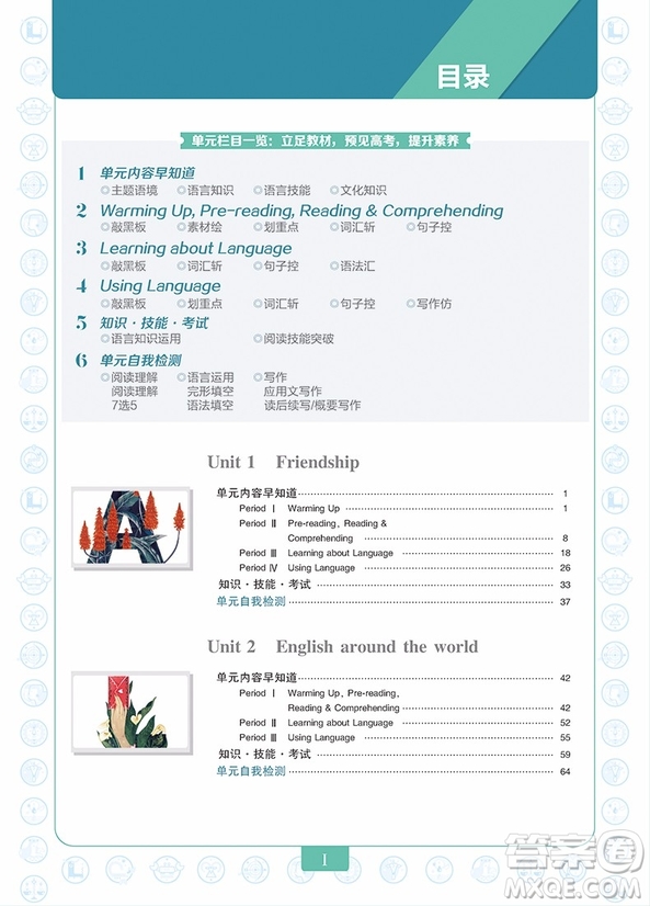 教材劃重點(diǎn)高中英語(yǔ)必修1人教版2019最新參考答案 