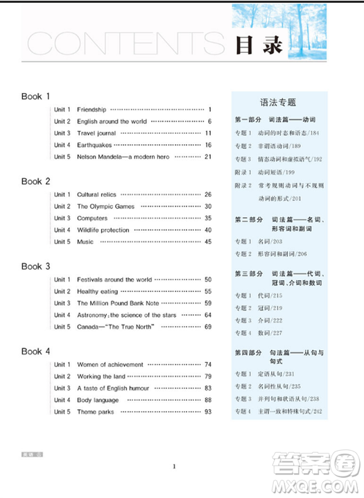 人教版2019新版金榜苑步步高大一輪復(fù)習(xí)講義英語(yǔ)參考答案