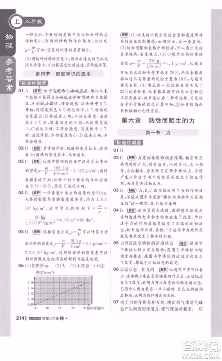 1加1輕巧奪冠課堂直播八年級(jí)物理上冊(cè)2018滬科版參考答案