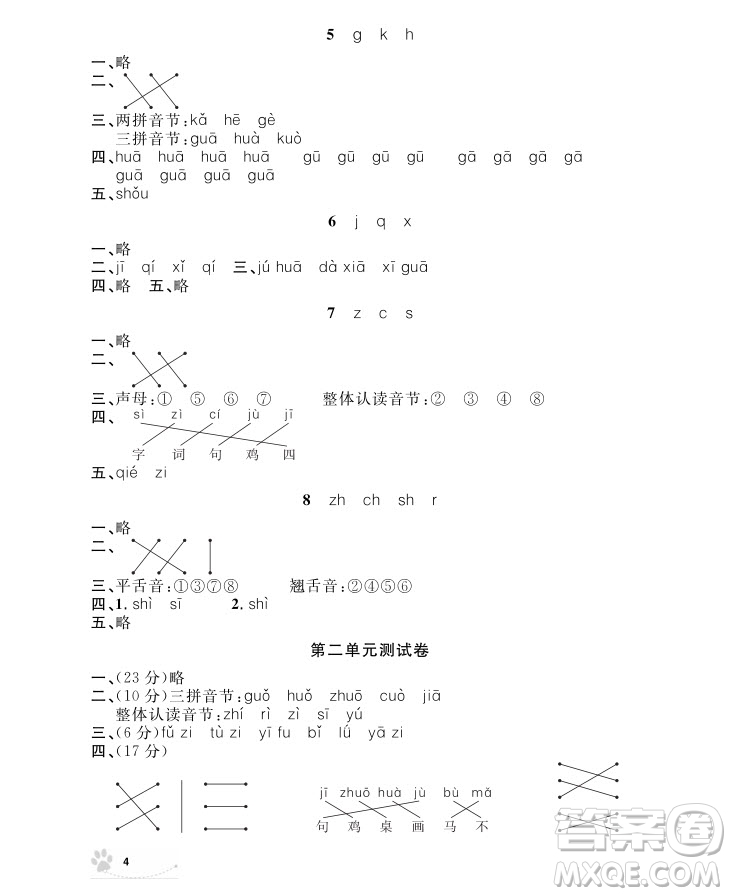 9787567112179鐘書金牌上海作業(yè)語文1年級上參考答案