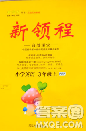 2018秋新領(lǐng)程小學(xué)英語3年級上人教版PEP答案