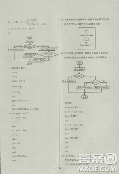 2018鐘書金牌金牌教練高二數(shù)學(xué)上冊參考答案