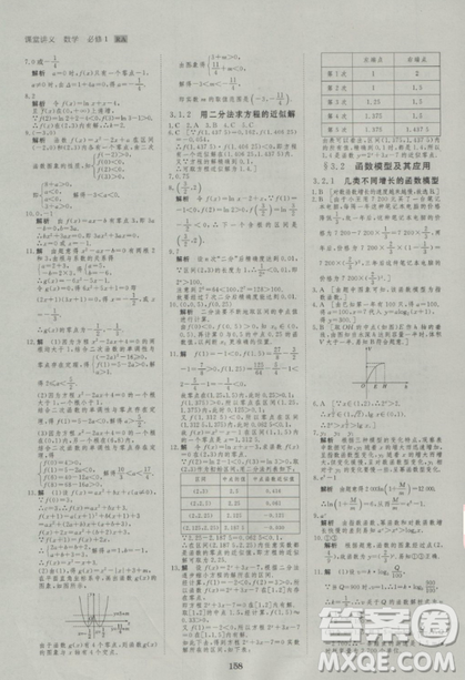 2019創(chuàng)新設(shè)計(jì)課堂講義高中數(shù)學(xué)必修1人教版參考答案