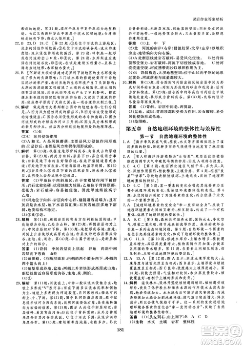 2019創(chuàng)新設(shè)計(jì)課堂講義人教版高中地理必修1參考答案