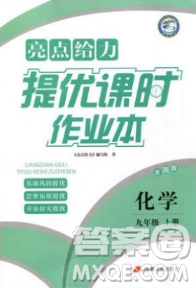 亮點(diǎn)給力2018提優(yōu)課時(shí)作業(yè)本化學(xué)九年級(jí)上冊(cè)全國(guó)版人教版參考答案