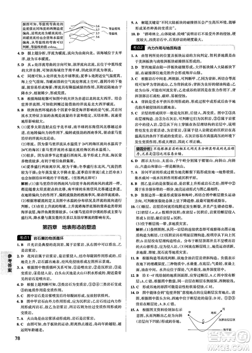 新版學霸錯題筆記高一至高三地理參考答案