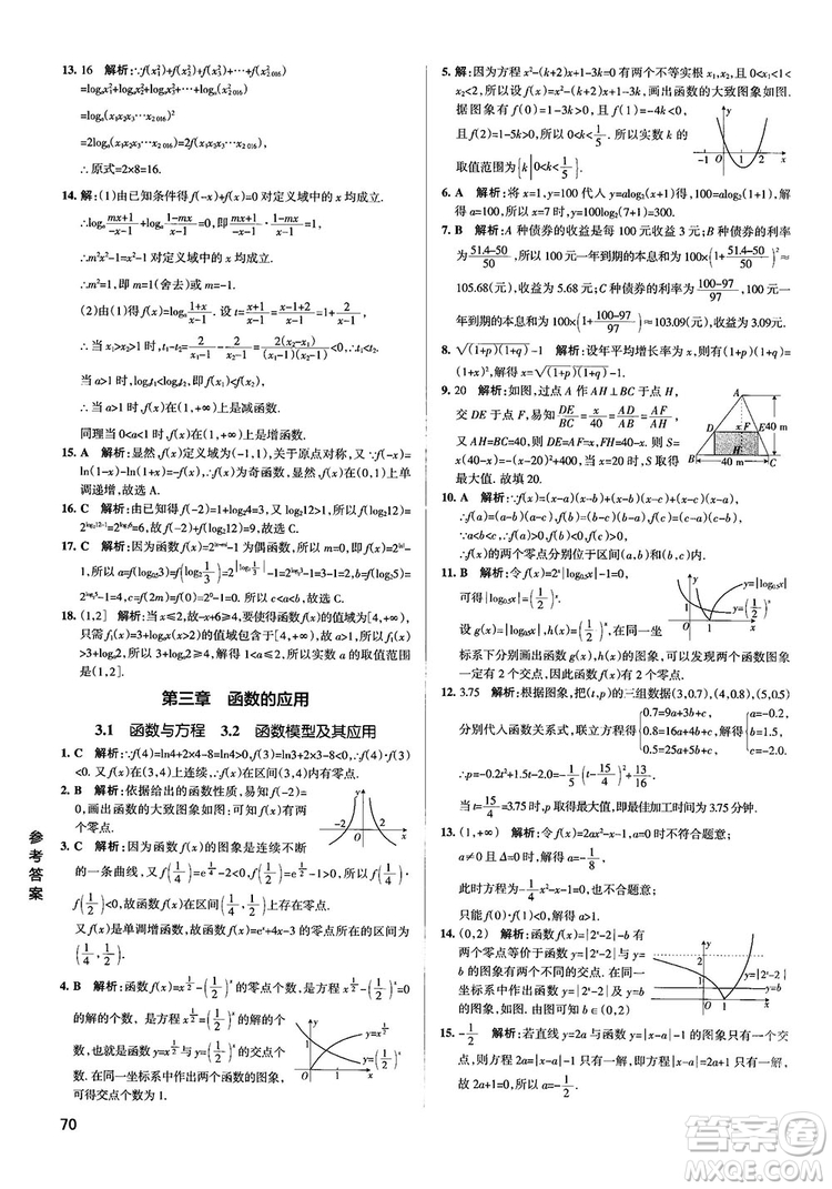 2019PASS綠卡圖書學霸錯題筆記高中數(shù)學參考答案