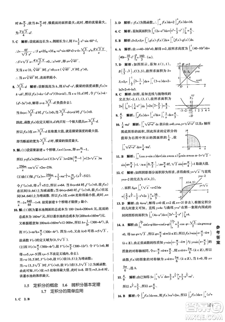 2019PASS綠卡圖書學霸錯題筆記高中數(shù)學參考答案