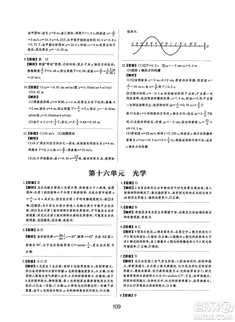 2019全國卷刷題狗高中物理參考答案