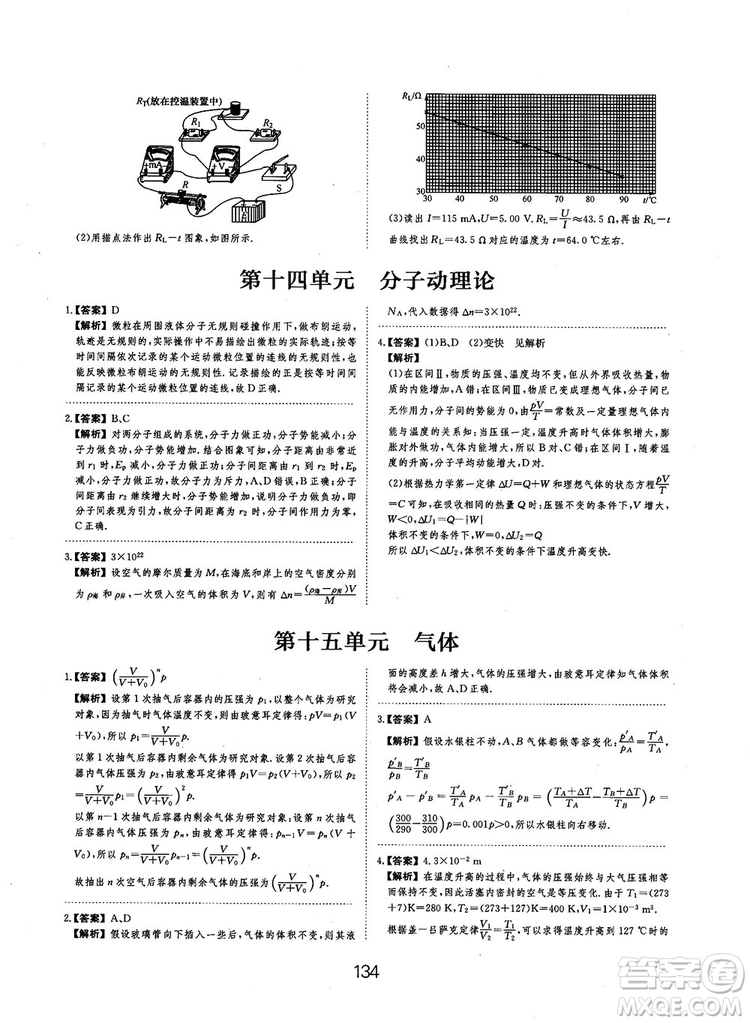 2019全國卷刷題狗高中物理參考答案