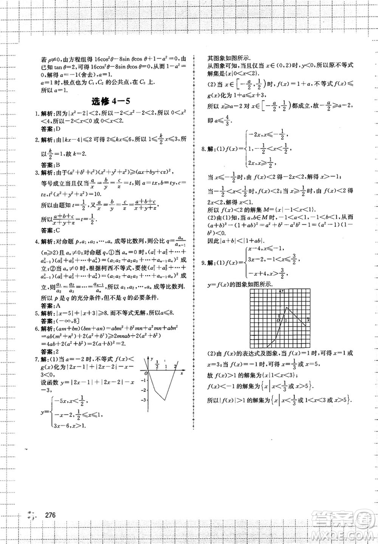 提分庫高中數(shù)學(xué)高一至高三復(fù)試專用參考答案