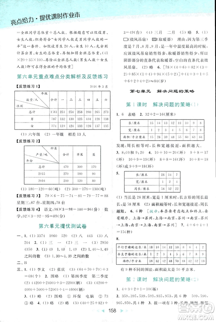 亮點給力提優(yōu)課時作業(yè)本五年級數(shù)學(xué)上冊2018年蘇教版答案