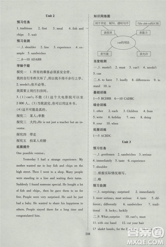 2018資源與評價英語八年級上冊外研版參考答案