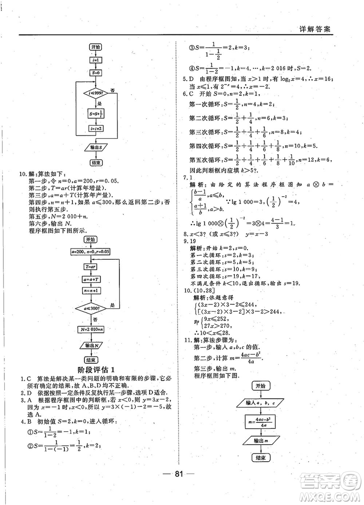 2018年45分鐘課時(shí)作業(yè)與單元測(cè)試人教A版高中數(shù)學(xué)必修3參考答案