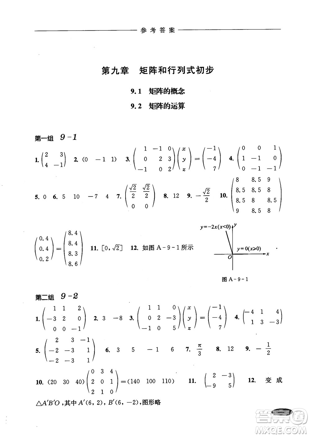 2018年高中五星級(jí)同步題組訓(xùn)練與測評數(shù)學(xué)高二年級(jí)第一學(xué)期參考答案