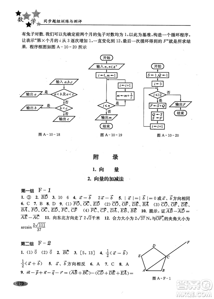 2018年高中五星級(jí)同步題組訓(xùn)練與測評數(shù)學(xué)高二年級(jí)第一學(xué)期參考答案