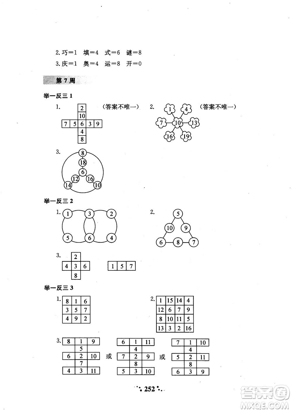 2018年陜教出品小學(xué)奧數(shù)舉一反三3年級(jí)A版參考答案