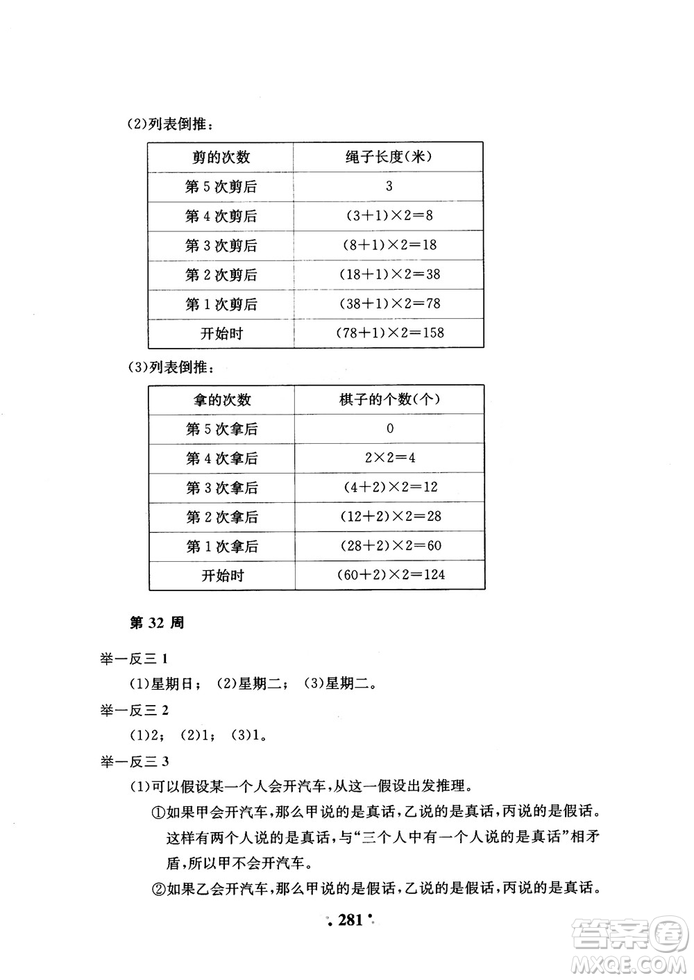 2018年陜教出品小學(xué)奧數(shù)舉一反三4年級(jí)A版參考答案