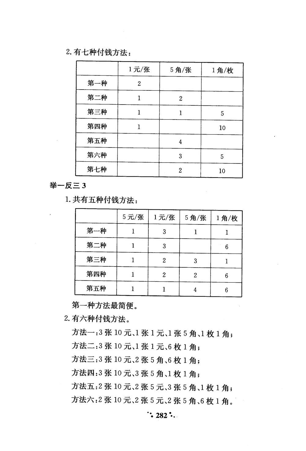 2018年小學奧數舉一反三A版一年級參考答案