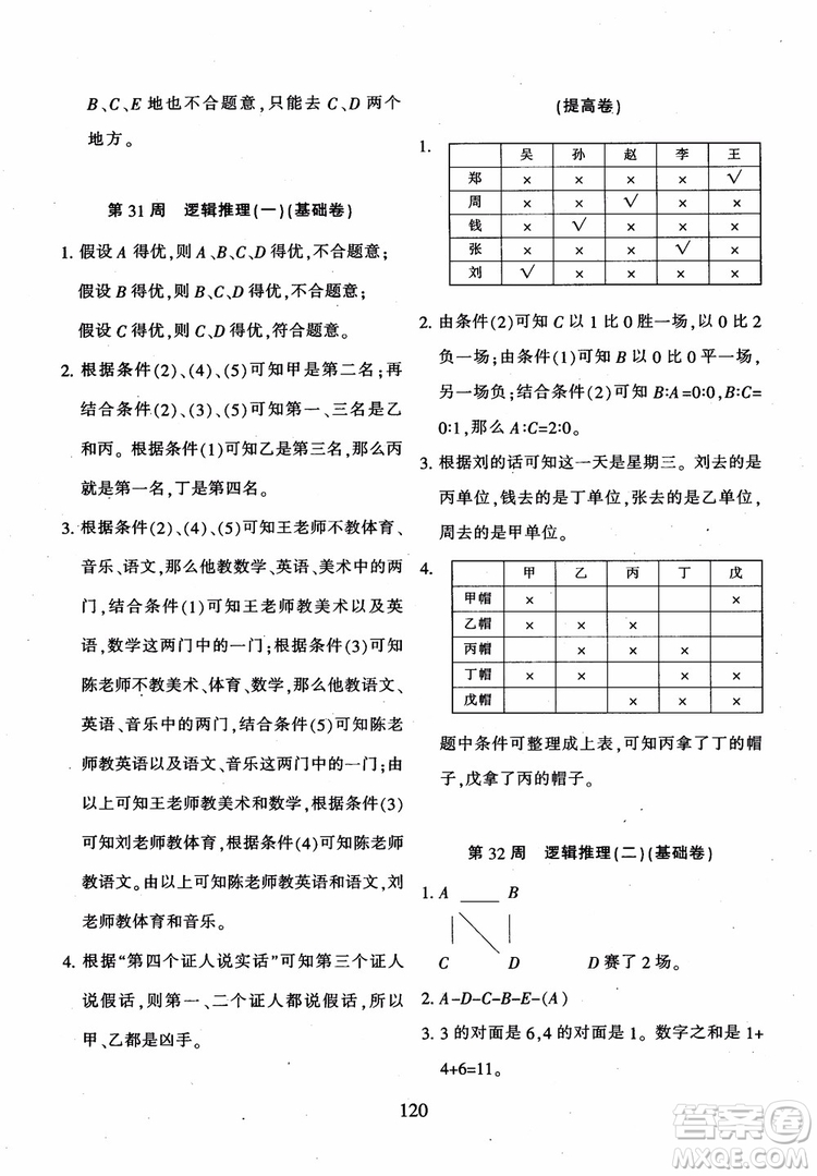 2018年陜教出品小學(xué)奧數(shù)舉一反三B版六年級(jí)通用版參考答案