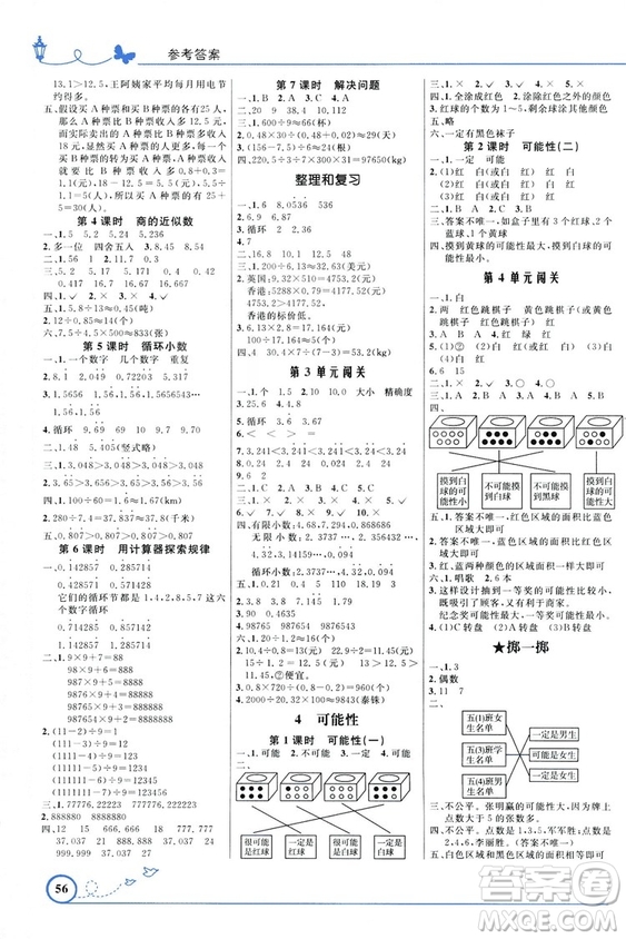 9787107317750優(yōu)化設(shè)計(jì)五年級(jí)上冊(cè)數(shù)學(xué)福建專版人教版答案