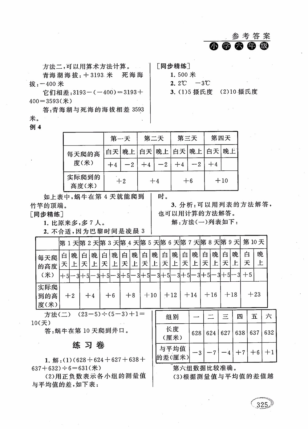 2018年新課程標準同步奧數培優(yōu)小學生六年級人教版參考答案