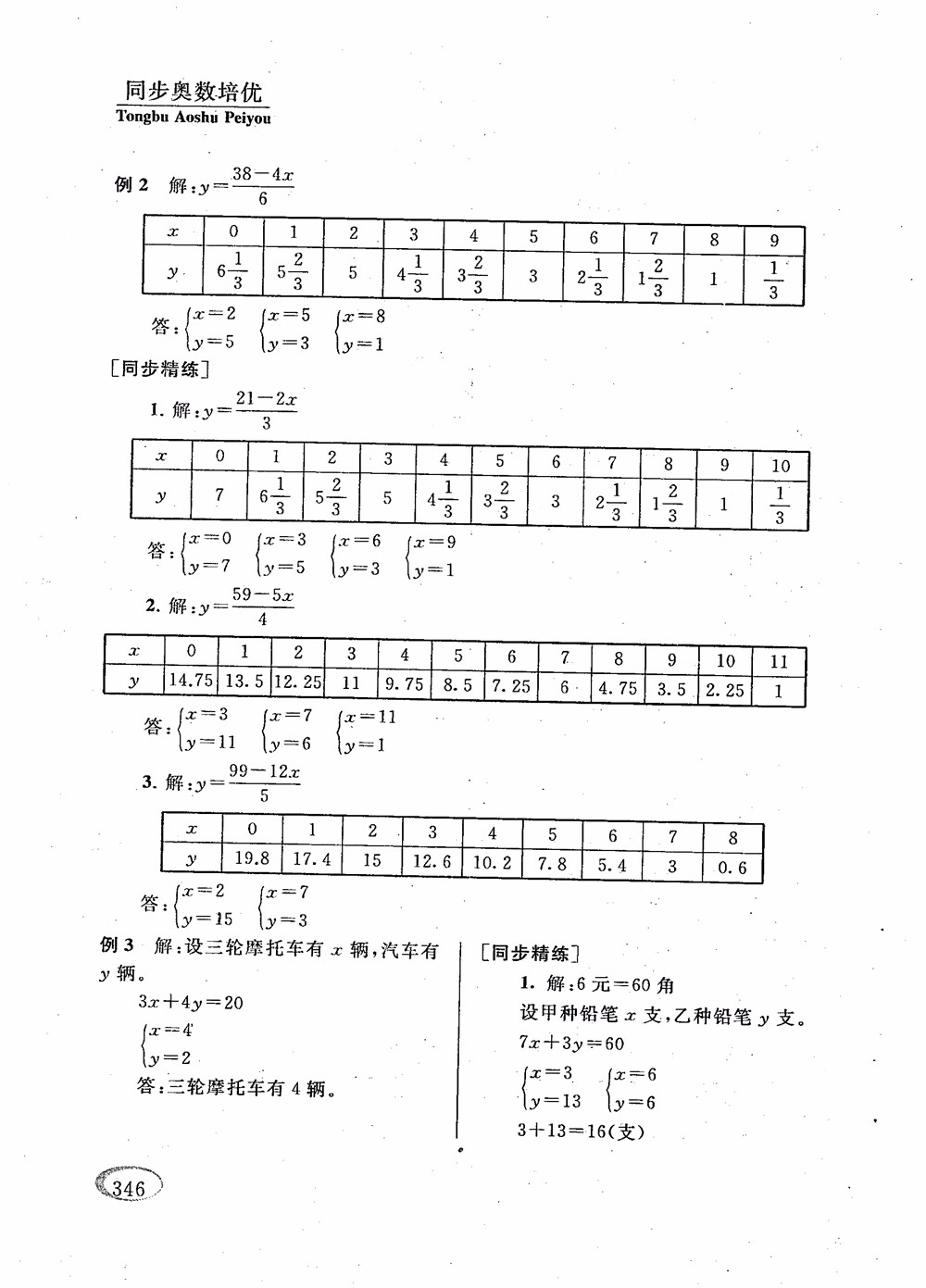 2018年新課程標準同步奧數培優(yōu)小學生六年級人教版參考答案