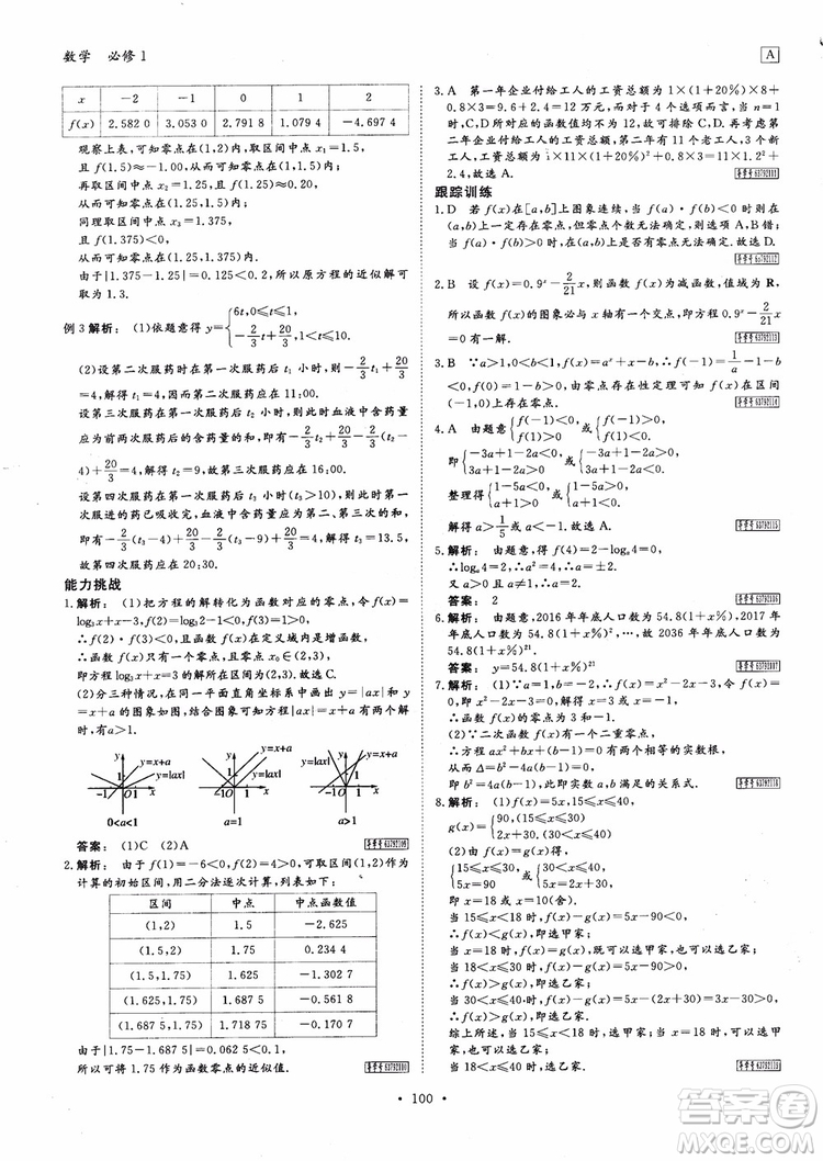 2019金版新學(xué)案高中新課標(biāo)同步導(dǎo)學(xué)高一數(shù)學(xué)必修1參考答案