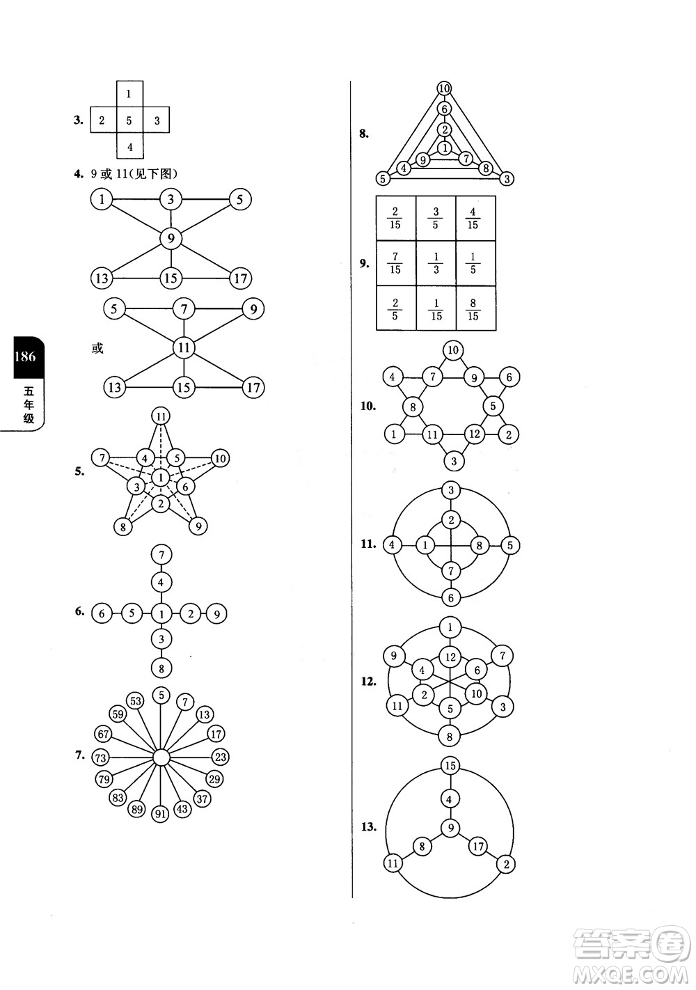 2018年津橋教育數(shù)學(xué)優(yōu)等生提優(yōu)900題五年級(jí)參考答案