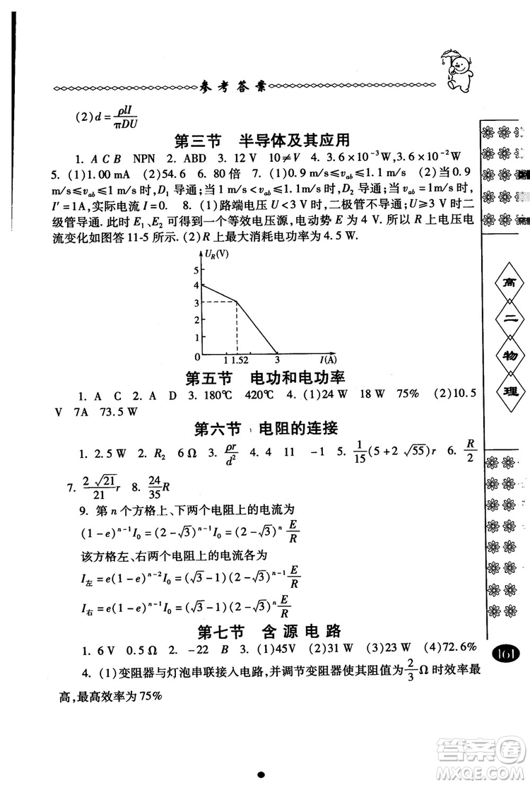 2018年中國華羅庚學(xué)校物理課本高二年級春雨奧賽叢書參考答案