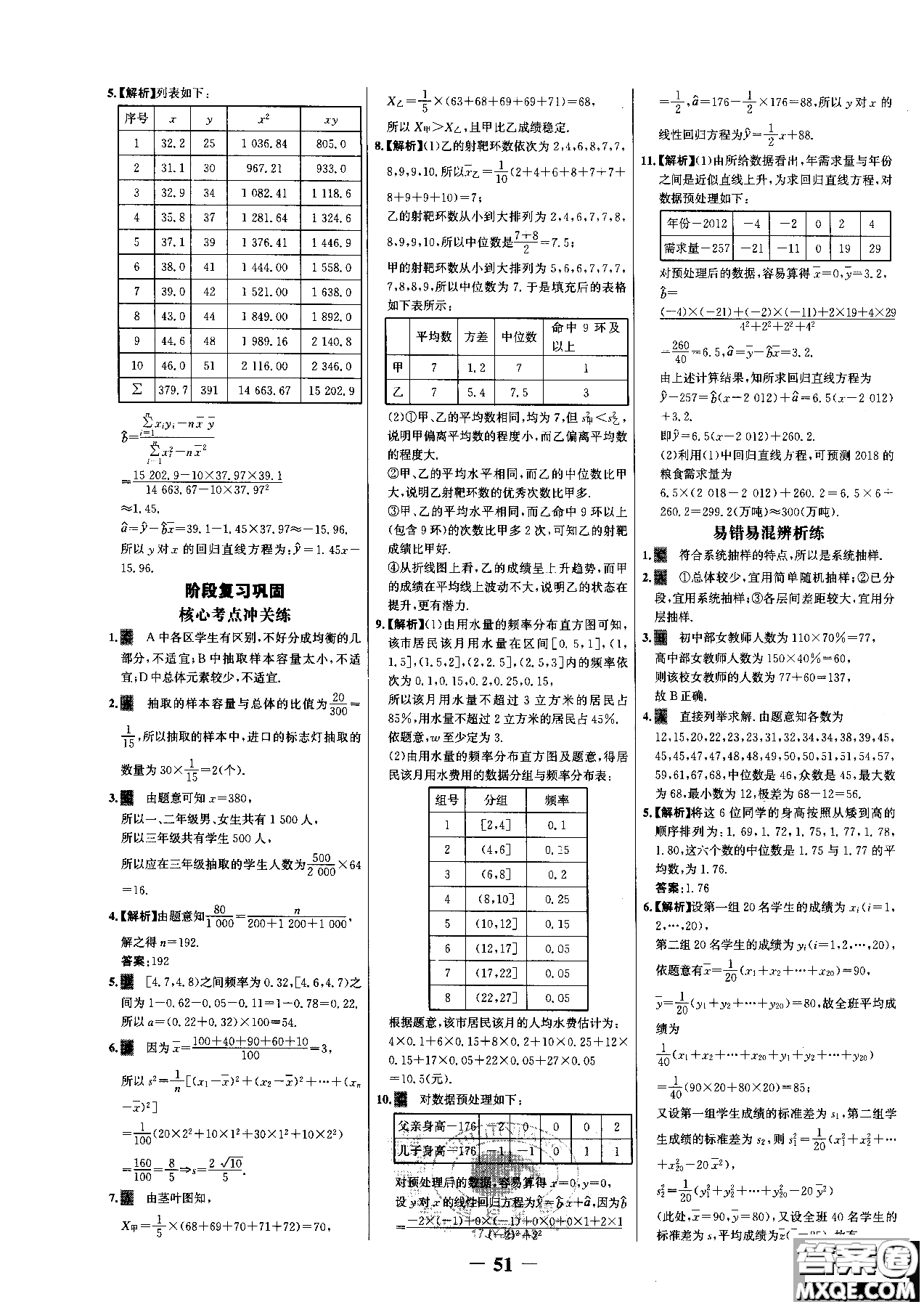 世紀金榜人教A版數(shù)學必修3課時單元金銀卷2018版新版參考答案