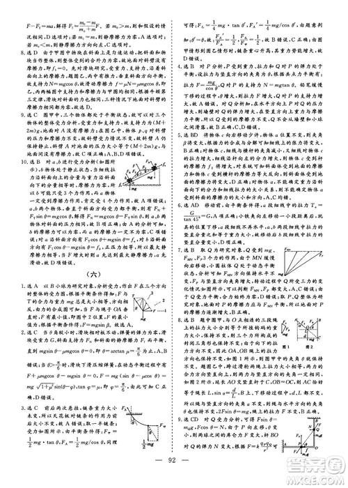 2018年新版三維設計法定考點加餐訓練高三物理參考答案