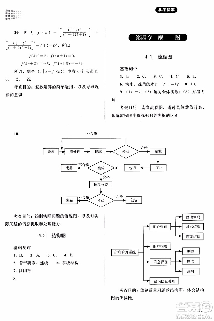 2018人教版高中金學(xué)典同步練習(xí)冊(cè)同步解析與測(cè)評(píng)數(shù)學(xué)A版選修1-2參考答案