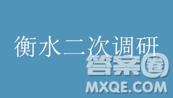 衡水2019屆上學(xué)期高三年級二調(diào)文科數(shù)學(xué)參考答案