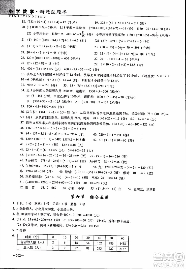 全國68所名牌小學2019年新題型題庫數(shù)學參考答案