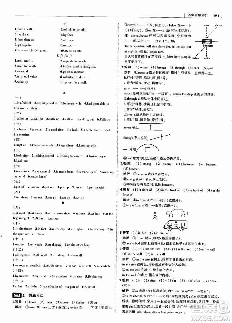 2019版初中習(xí)題化知識清單英語第2次修訂參考答案