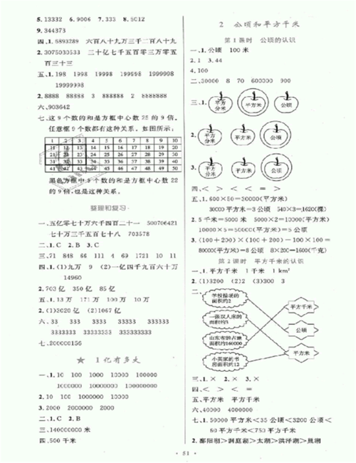 2018年小學同步測控優(yōu)化設計四年級數(shù)學上冊人教版增強版答案