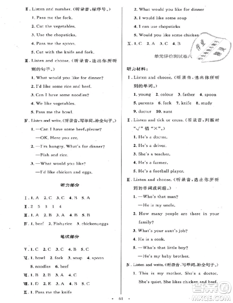 2018新版小學(xué)同步測(cè)控優(yōu)化設(shè)計(jì)四年級(jí)上英語(yǔ)人教版增強(qiáng)版答案