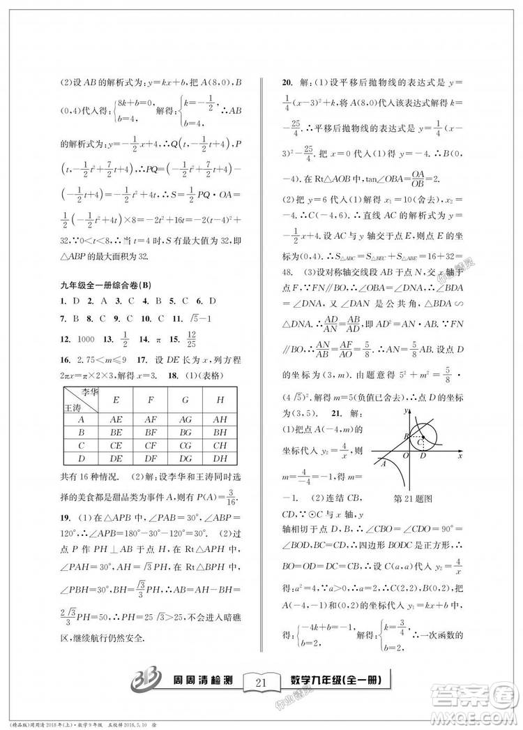 9787545423570BFB周周清檢測(cè)九年級(jí)全一冊(cè)數(shù)學(xué)2018年浙教版答案