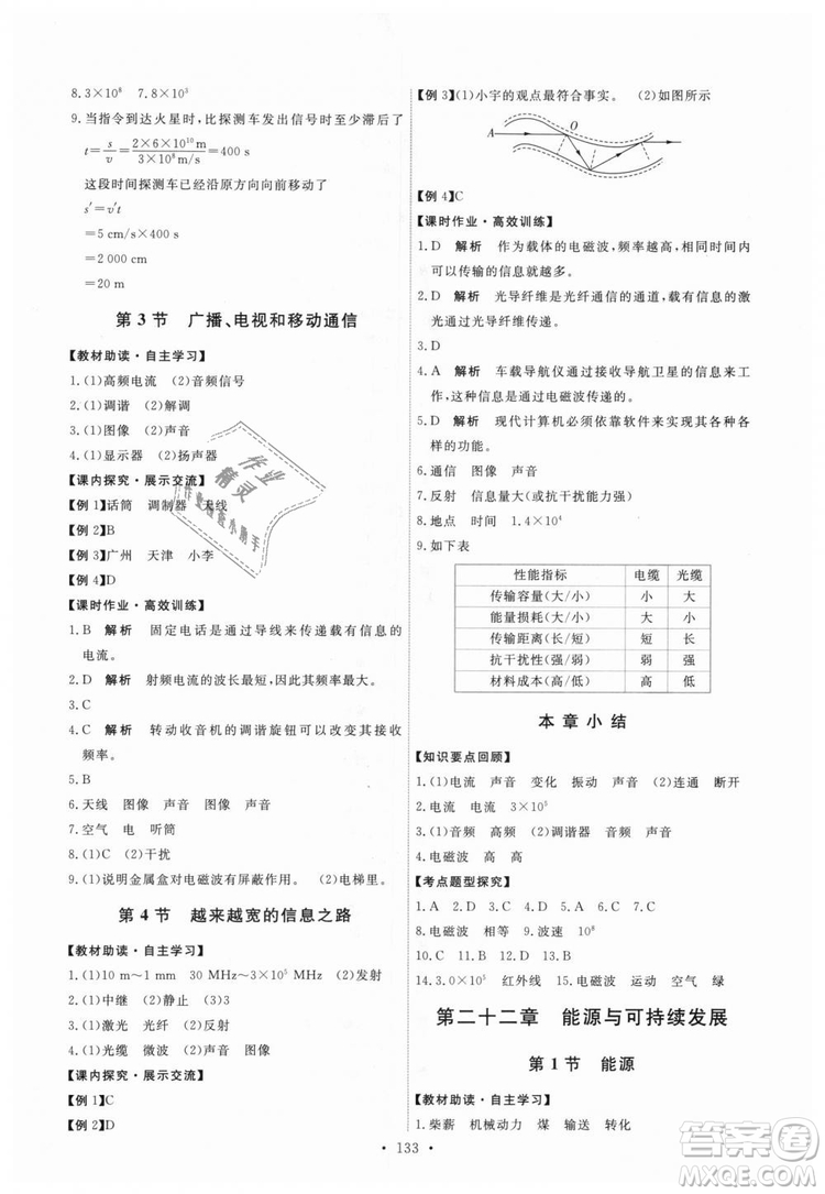 9787107317149天舟文化2018年能力培養(yǎng)與測試全一冊九年級物理人教版答案