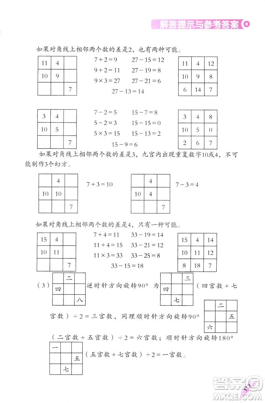 三年級(jí)上第5冊(cè)學(xué)數(shù)學(xué)長智慧第二版參考答案