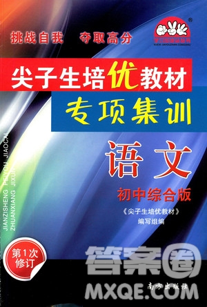 學習加油站叢書2018年尖子生培優(yōu)教材專項集訓語文初中綜合版參考答案