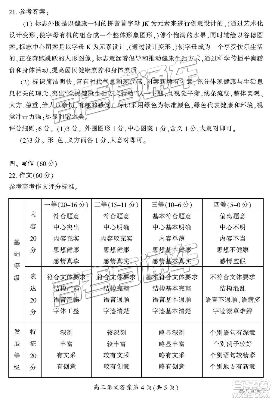 湖南省郴州市2019屆高三第一次質(zhì)量檢測語文試題及參考答案